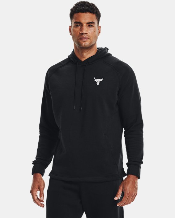 Men's Project Rock Charged Cotton® Fleece Hoodie in Black image number 0